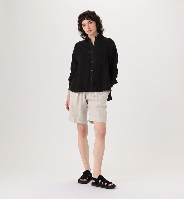 JAMES PERSE「ライトウェイトリネン オーバーサイズドシャツ WKO3970」|シャツ・ブラウス|