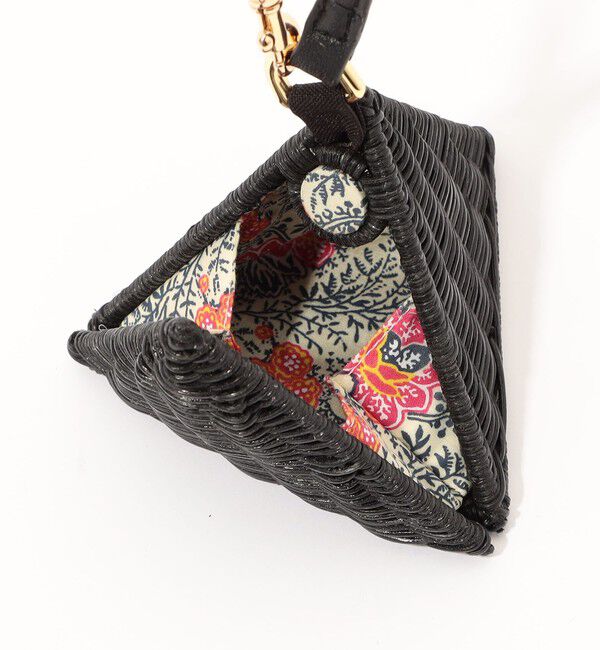 SOULEIADO「SOULEIADO ラタン トライアングルバッグ」|かごバッグ|