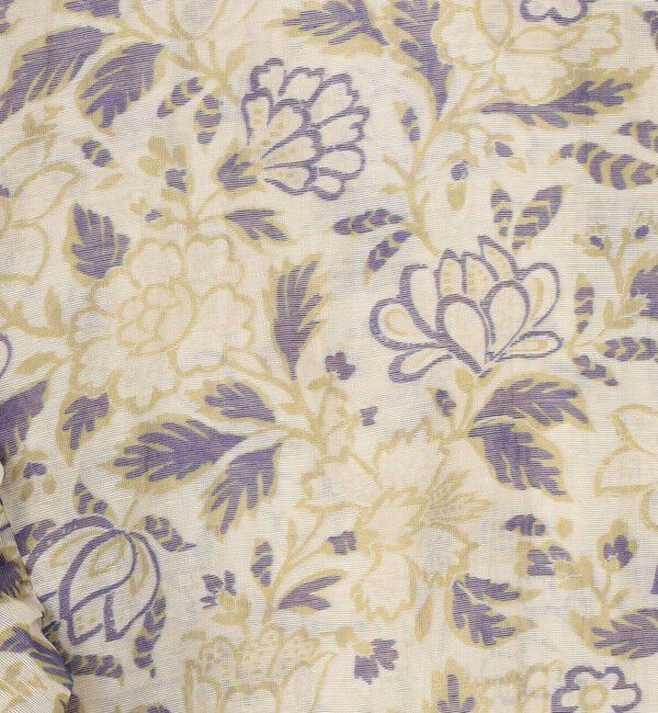 SOULEIADO「コットンポリエステルプリント バタフライスリーブブラウス」|シャツ・ブラウス|