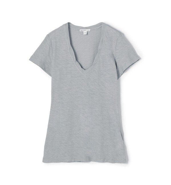 JAMES PERSE「スラブジャージー ＶネックＴシャツ  WUA3037」|Tシャツ・カットソー|17 グレー