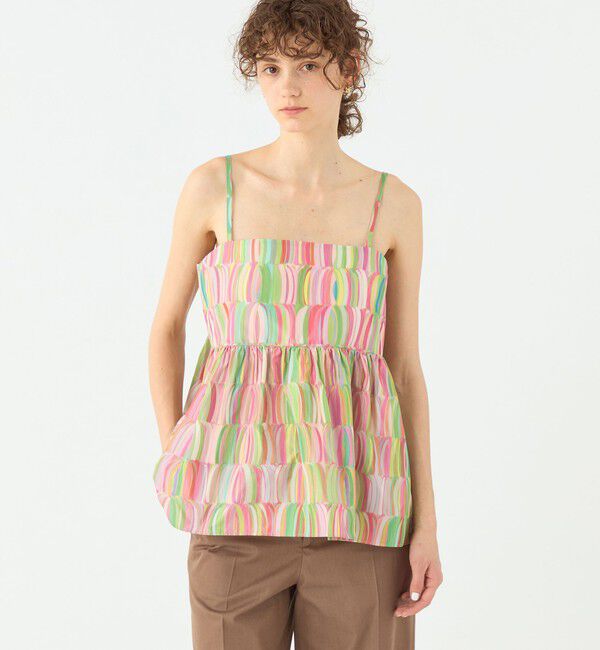 TOMORROWLAND collection「リュバンプリント ペプラムキャミソール」|その他|