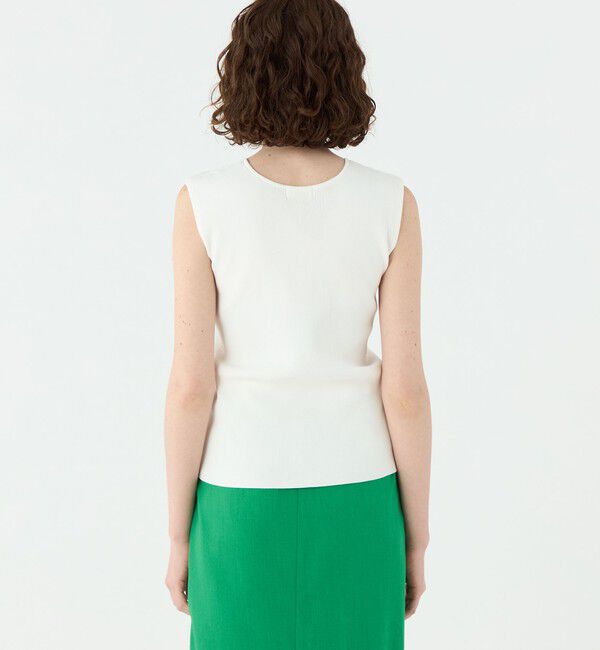 Ballsey「ポリエステルコットンリブ ノースリーブプルオーバー」|ニット・セーター|