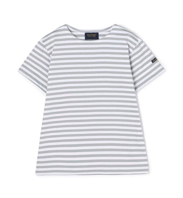 TOMORROWLAND GOODS「Leminor ハーフスリーブボーダーカットソー」|Tシャツ・カットソー|14 グレー系