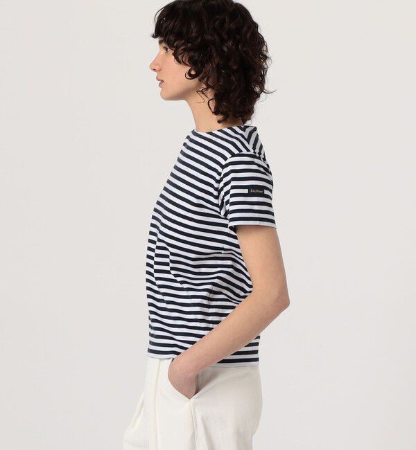 TOMORROWLAND GOODS「Leminor ハーフスリーブボーダーカットソー」|Tシャツ・カットソー|