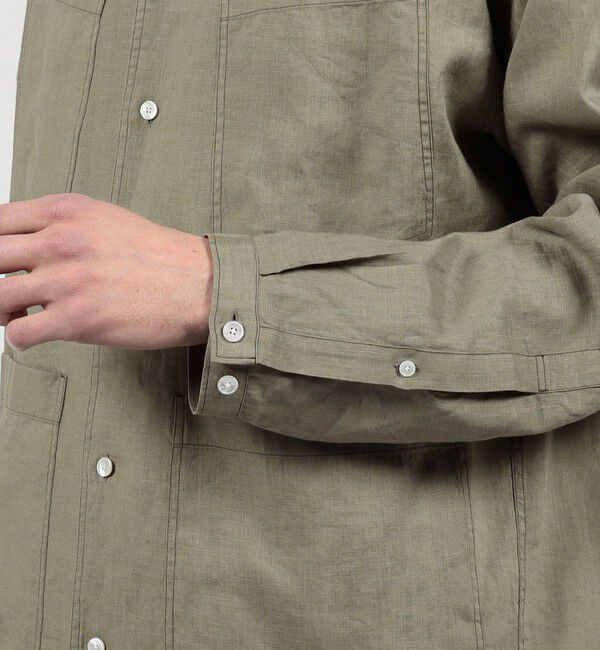 TOMORROWLAND MENS「リネン 4ポケット サファリシャツ」|シャツ・ブラウス|