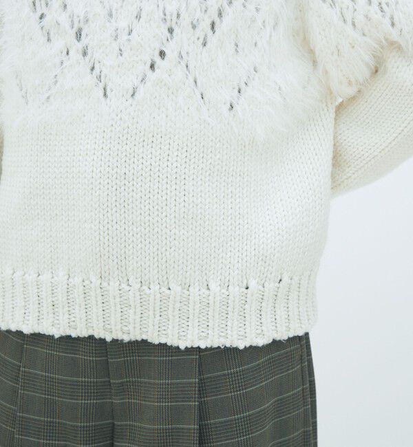 MACPHEE「アイレットシャギー ハイネックプルオーバー」|ニット・セーター|