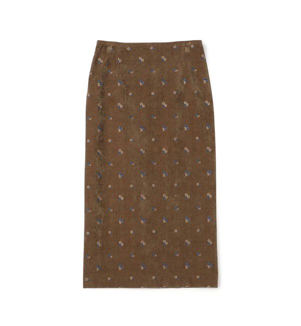 TOMORROWLAND collection「フルーロンベル Iラインスカート」|タイト|46 ブラウン系