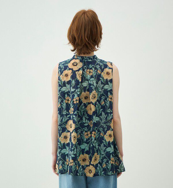 MACPHEE「【WEB先行予約】ウォールペーパープリント スリーブレスブラウス」|シャツ・ブラウス|