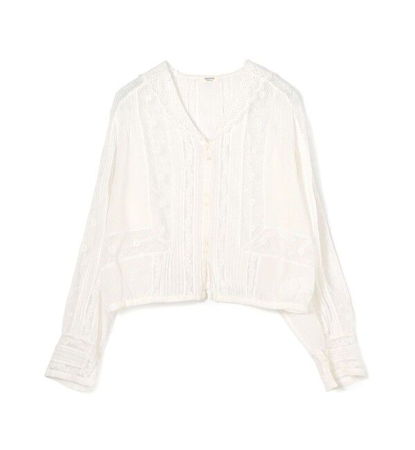 MACPHEE「【WEB先行予約】ビンテージローン セーラーカラーブラウス」|シャツ・ブラウス|11 ホワイト