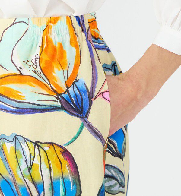 Ballsey「ボタニコプリント セミワイドパンツ」|その他|