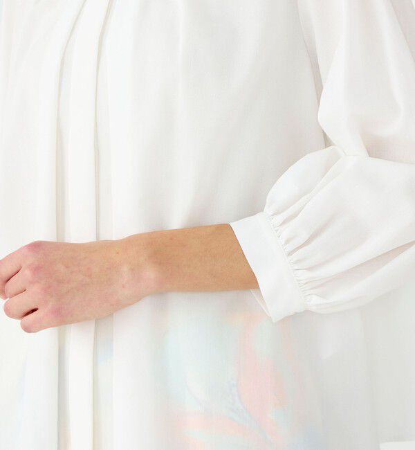 Ballsey「ジュエルコットン プチスタンドブラウス」|シャツ・ブラウス|