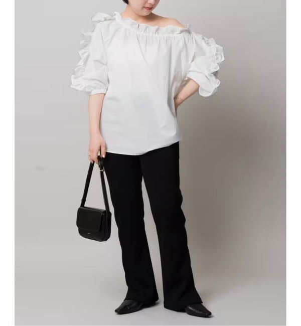  「オフショルダーフリルブラウス」|シャツ・ブラウス|