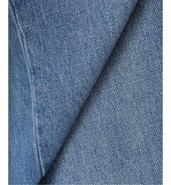  「《追加2》ドロストワイドイージーデニムパンツ」|デニム|