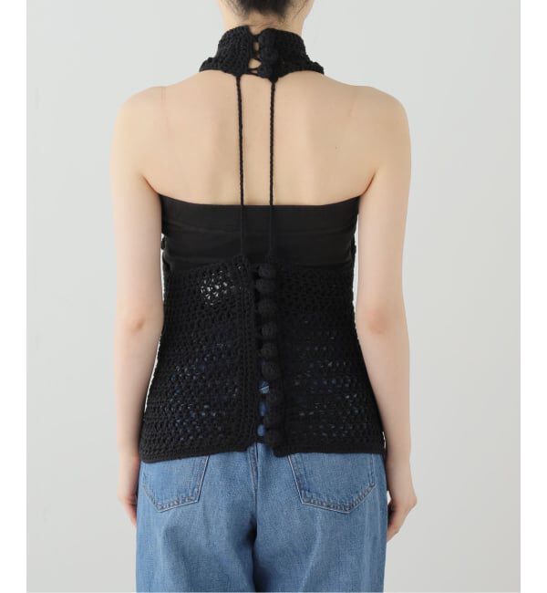  「SEEALL CROCHET RACER TOP SAW63 KN801：ニット」|その他|