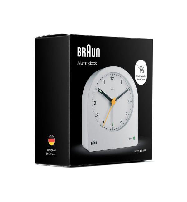 HIROB「BRAUN ALARM CLOCK WHITE BC22W」|クロック・置時計|