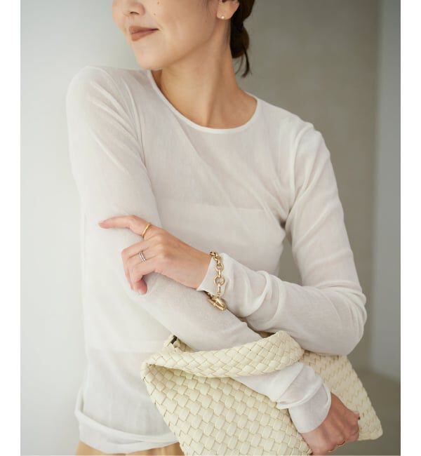 Plage「《追加》Flocky Mesh ロンT」|Tシャツ・カットソー|