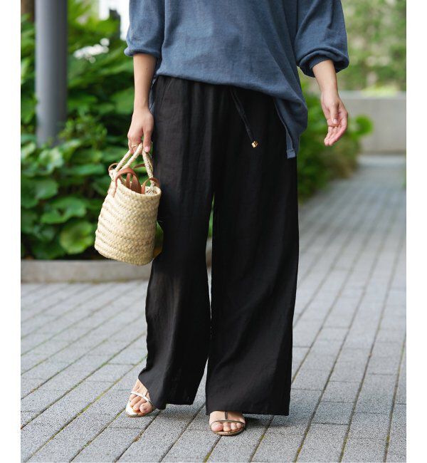 IENA LA BOUCLE「IENA LA BOUCLE リネンブロードイージーパンツ」|その他|
