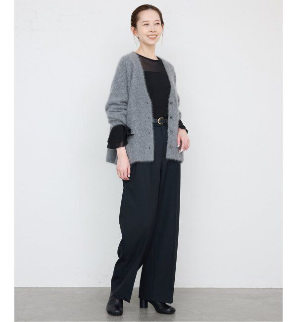 SLOBE IENA「《追加2》ラッフルスリーブチュールプルオーバー」|Tシャツ・カットソー|