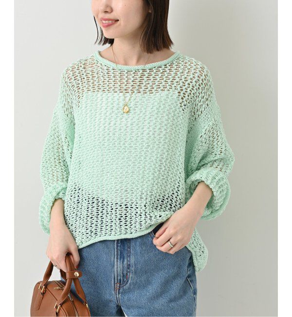 SLOBE IENA「LOGAN/ローガン SLOBE別注 メッシュプルオーバー LG-25SS09」|ニット・セーター|