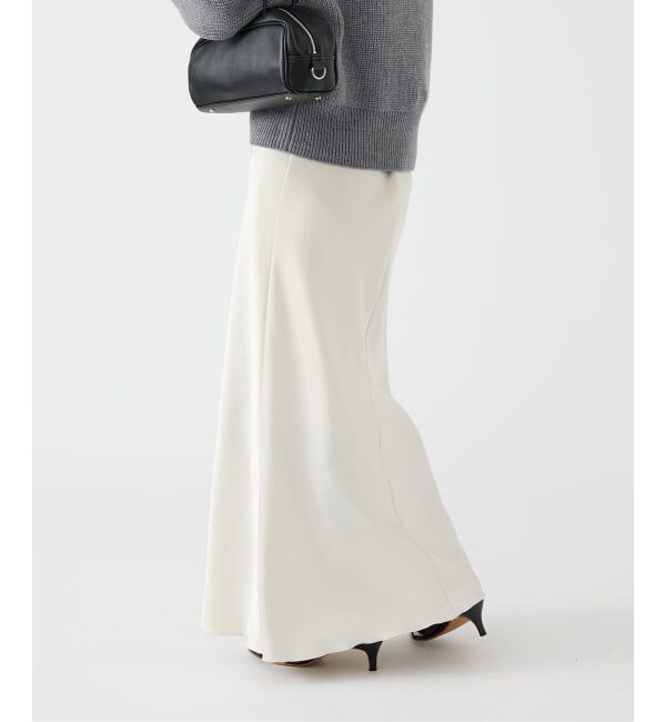 IENA「《追加13》ダブルサテンスカート」|スカート|