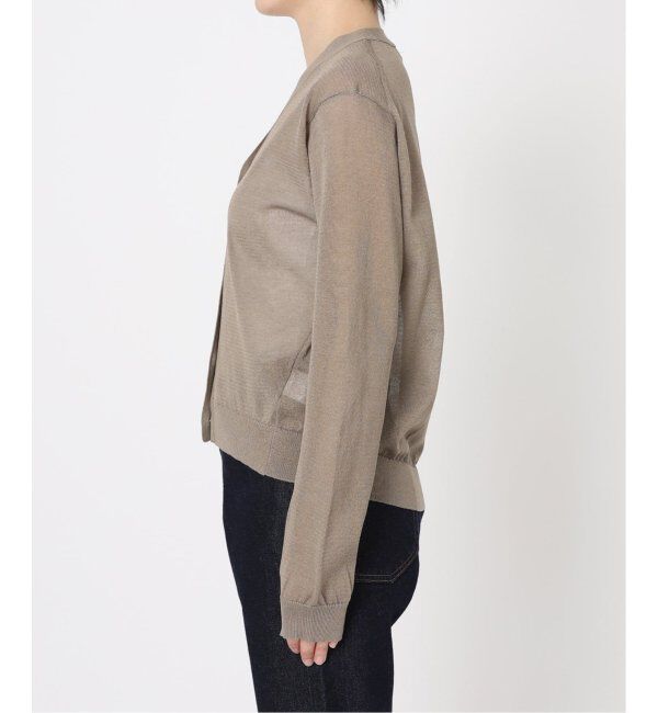 SLOBE IENA「《追加》リネン混シアーカーディガン」|カーディガン|