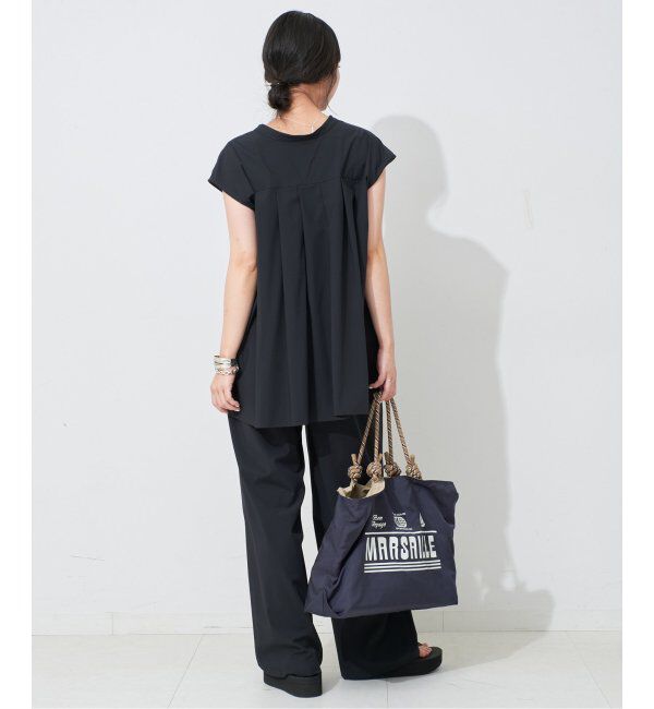 SLOBE IENA「《防しわ性/撥水/接触冷感/2枚セット》ナイロンブラウス&times;パンツセット」|シャツ・ブラウス|