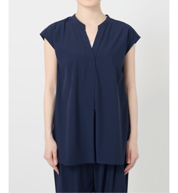 SLOBE IENA「《防しわ性/撥水/接触冷感/2枚セット》ナイロンブラウス&times;パンツセット」|シャツ・ブラウス|