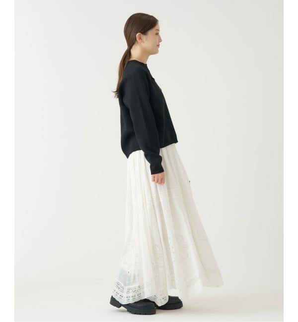 IENA「《WEB限定/追加2》コットンレーススカート」|スカート|