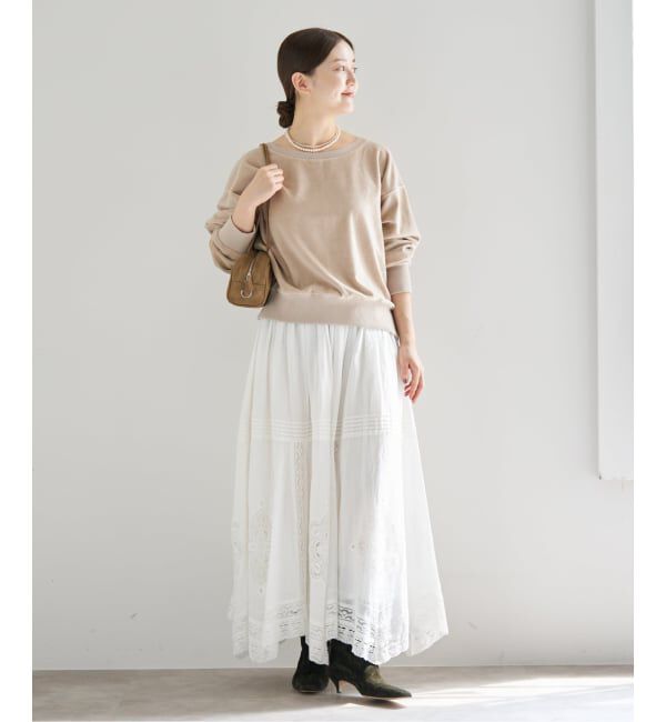 IENA「《WEB限定/追加2》コットンレーススカート」|スカート|