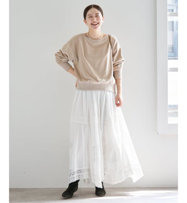 IENA「《WEB限定/追加2》コットンレーススカート」|スカート|