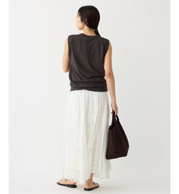 IENA「《WEB限定/追加2》コットンレーススカート」|スカート|