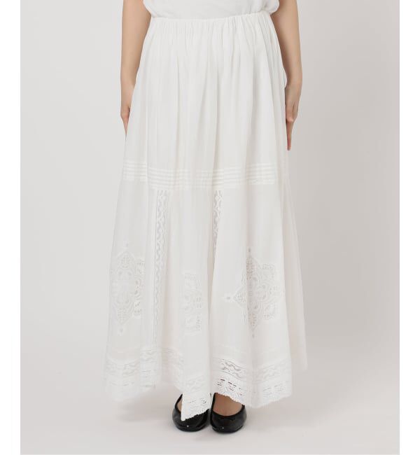 IENA「《WEB限定/追加2》コットンレーススカート」|スカート|