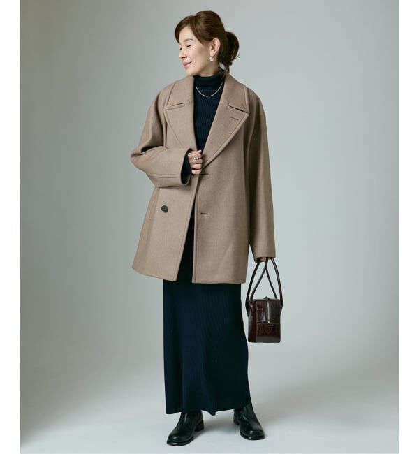 VERMEIL par iena「ATON エイトン Super 120s Double Melton ショートコート SCAGGW0 913」|その他|