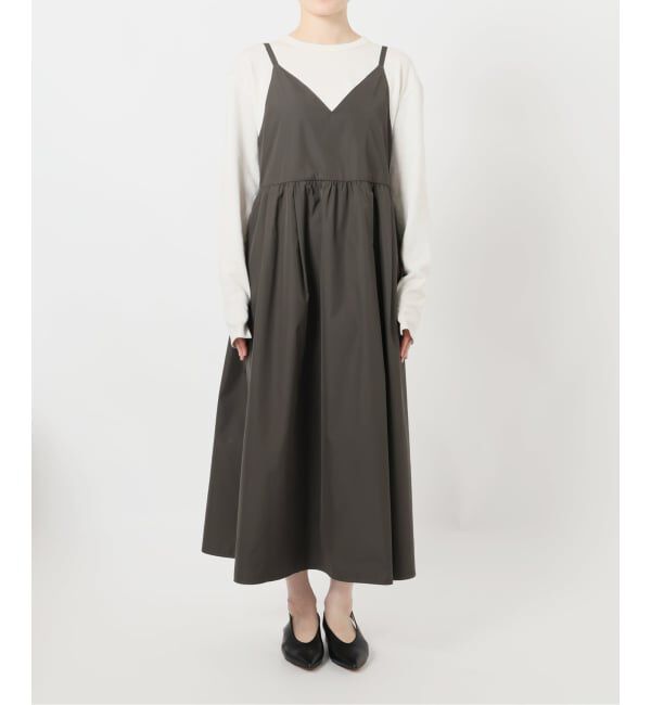 SLOBE IENA「マットタフタキャミワンピース」|ワンピース|