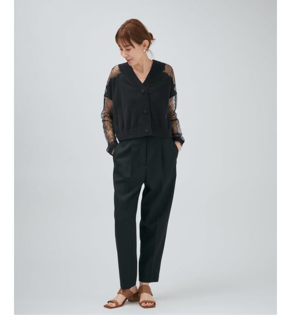 VERMEIL par iena「Cotton Boucle レースカーディガン」|カーディガン|