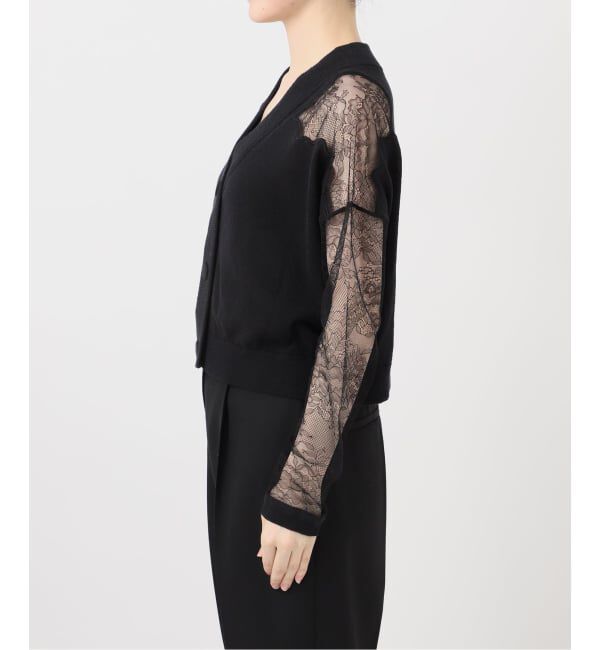 VERMEIL par iena「Cotton Boucle レースカーディガン」|カーディガン|