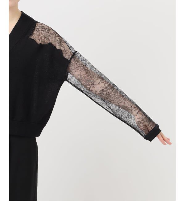 VERMEIL par iena「Cotton Boucle レースカーディガン」|カーディガン|