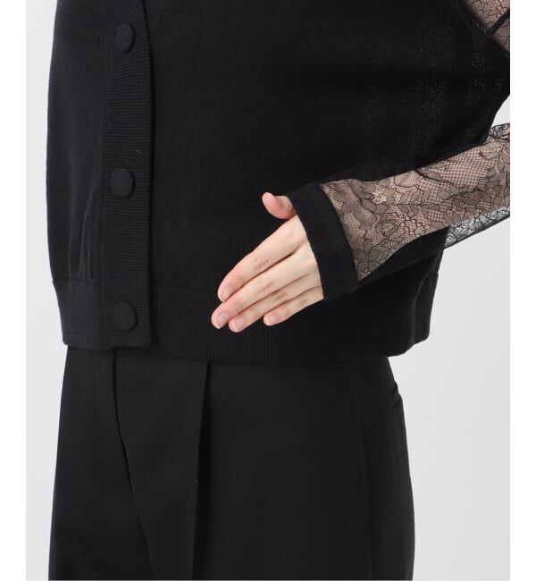 VERMEIL par iena「Cotton Boucle レースカーディガン」|カーディガン|
