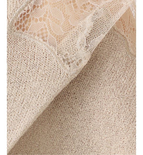VERMEIL par iena「Cotton Boucle レースカーディガン」|カーディガン|