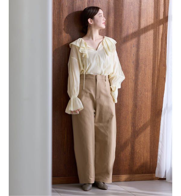 IENA「フリルピンタックブラウス」|シャツ・ブラウス|