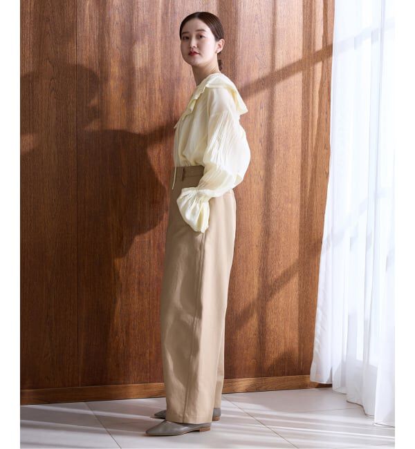 IENA「フリルピンタックブラウス」|シャツ・ブラウス|