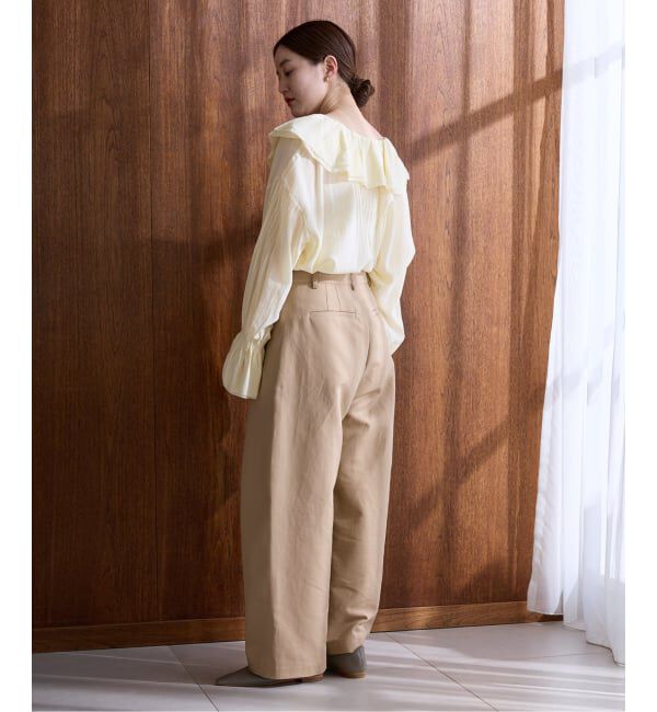 IENA「フリルピンタックブラウス」|シャツ・ブラウス|