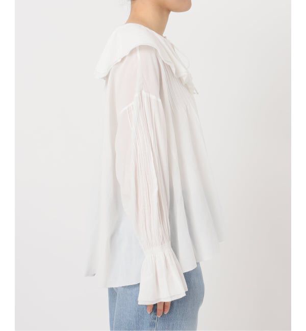 IENA「フリルピンタックブラウス」|シャツ・ブラウス|