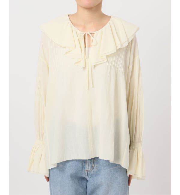 IENA「フリルピンタックブラウス」|シャツ・ブラウス|