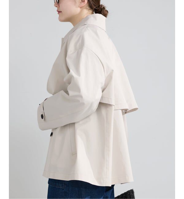 IENA「シングルトレンチショートコート」|トレンチコート|ナチュラル