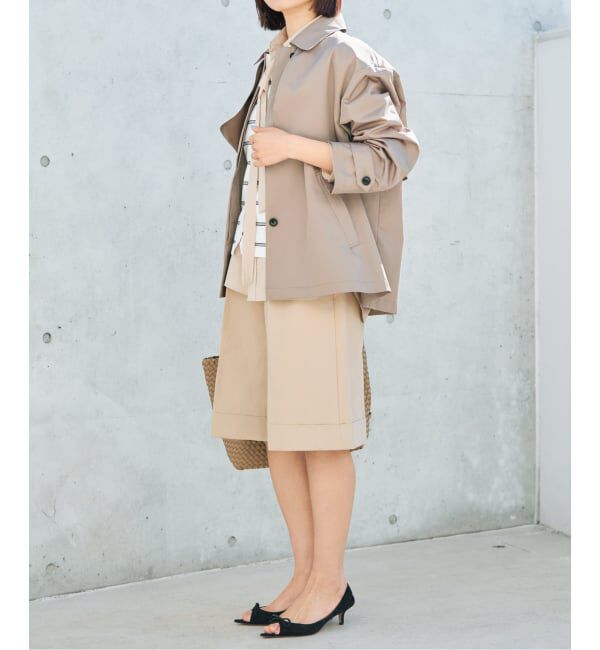 IENA「シングルトレンチショートコート」|トレンチコート|