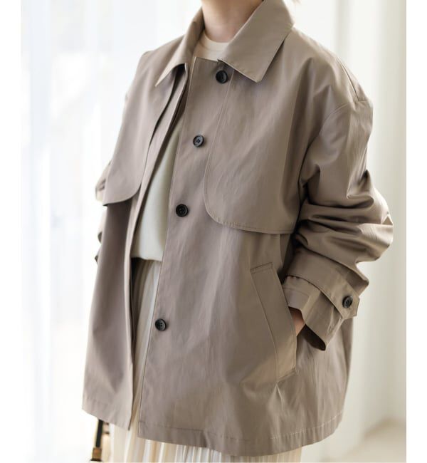 IENA「シングルトレンチショートコート」|トレンチコート|