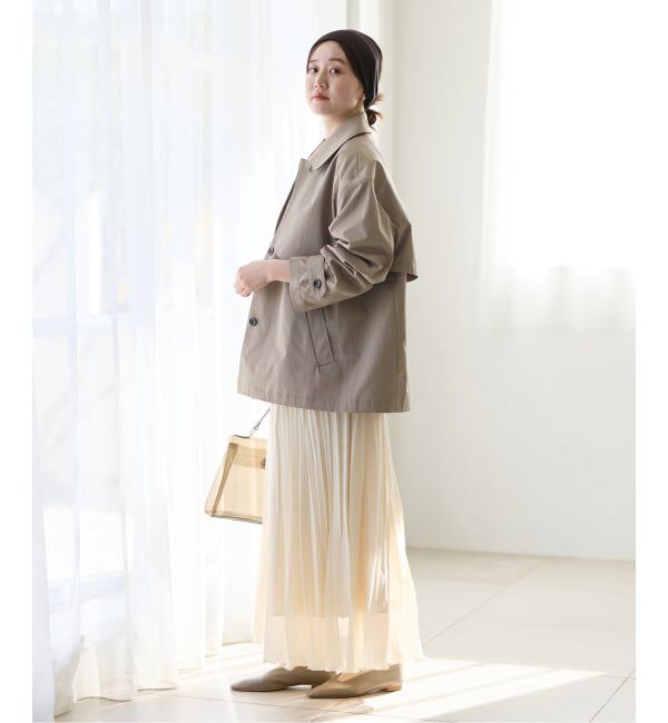 IENA「シングルトレンチショートコート」|トレンチコート|