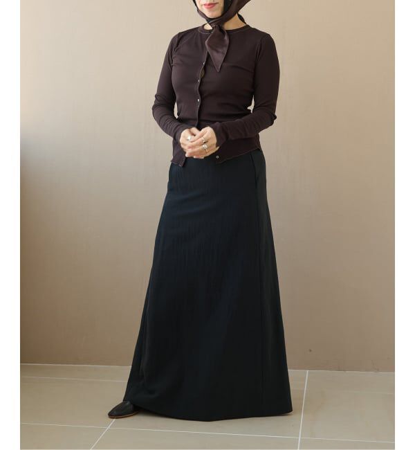 IENA LA BOUCLE「《予約》IENA LA BOUCLE コットンリブカーディガン」|カーディガン|