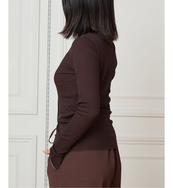 IENA LA BOUCLE「《予約》IENA LA BOUCLE コットンリブカーディガン」|カーディガン|